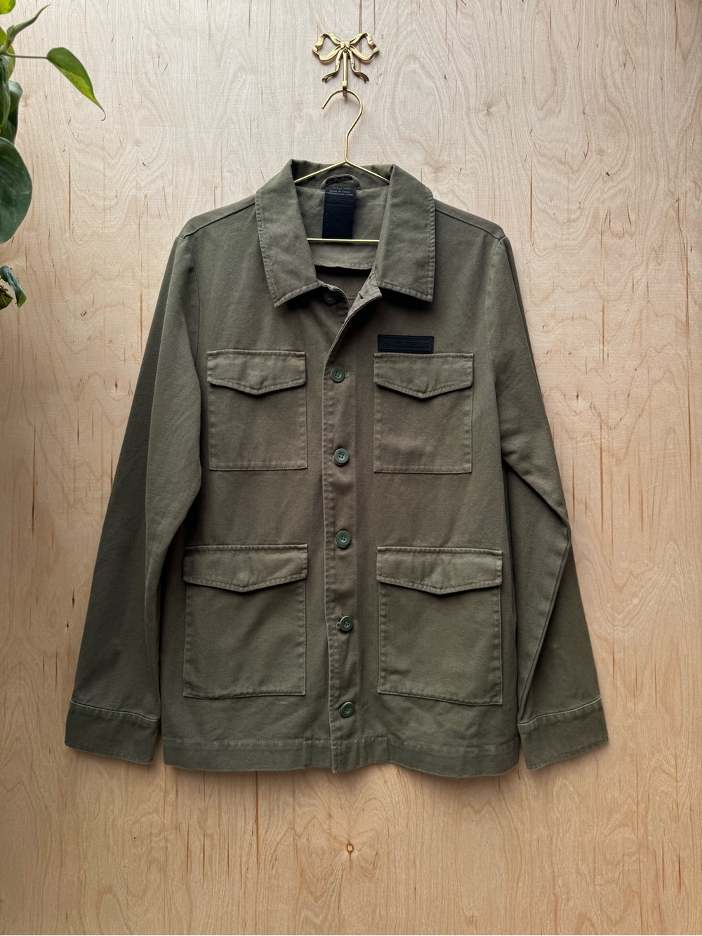 NOIZE Utility Casual Field Jacket Green M - Picture 3 of 9